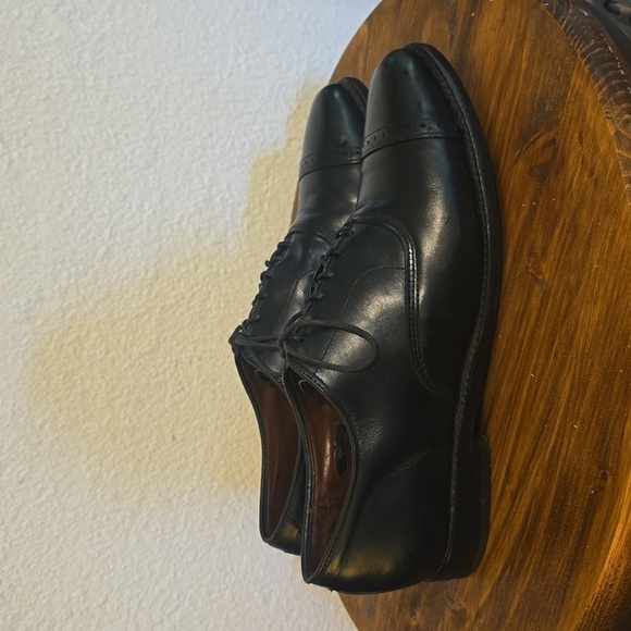 Allen Edmonds Nathan Black Premium leather lace up DERBY dress shoes Sz.10 main image 10